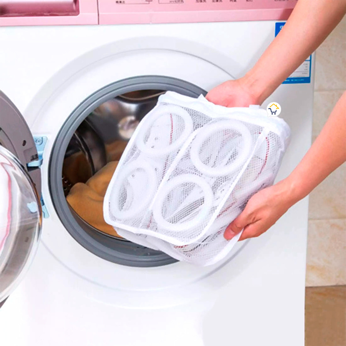 Miniatura 6 de Malla Para Lavar Zapatos Lavadora XX001